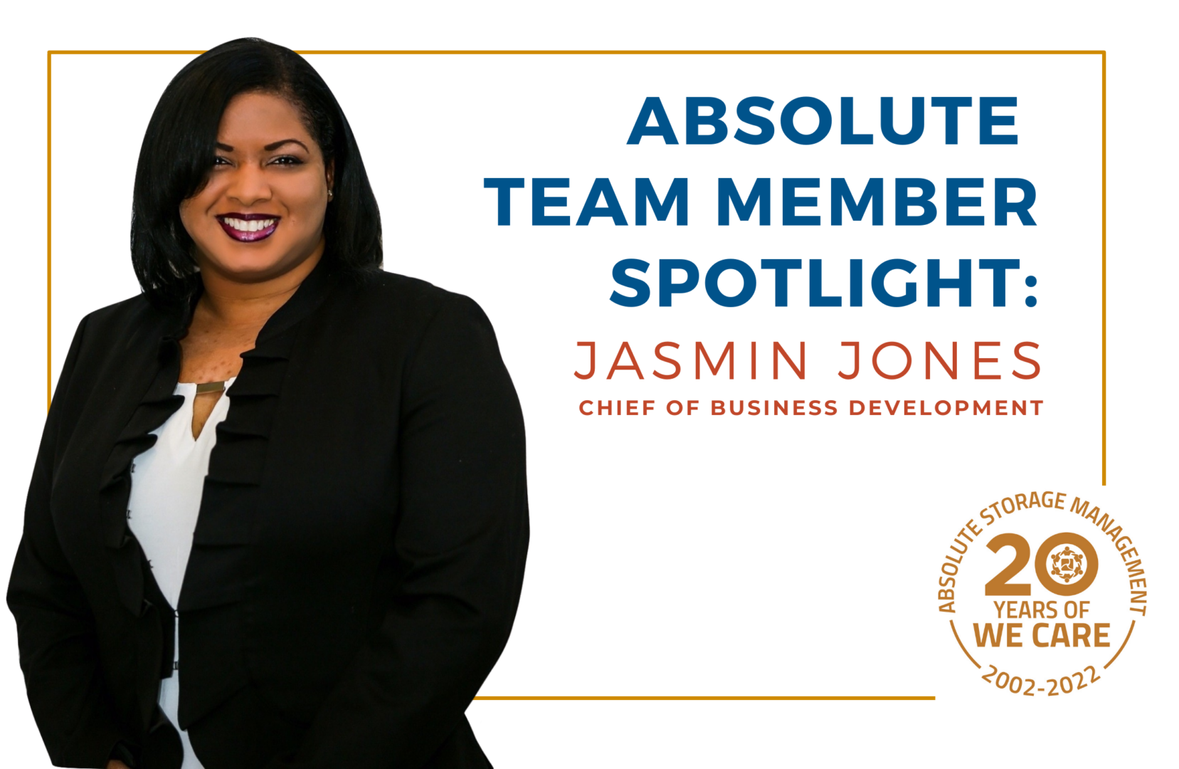 Absolute Storage Blog Team Member Spotlight Jasmin Jones