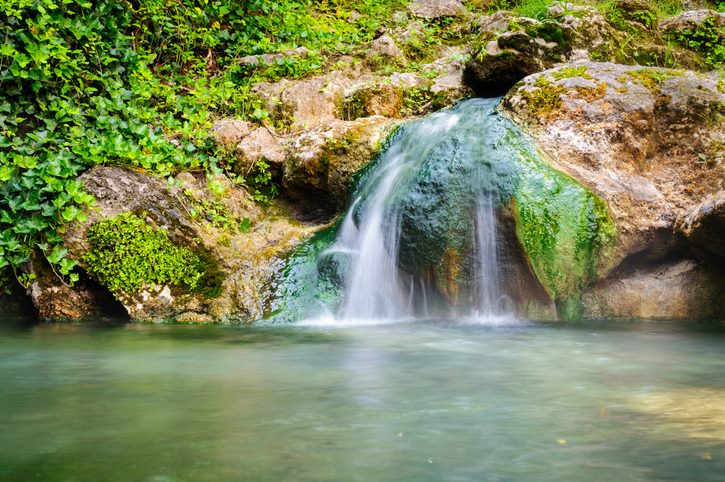 The tranquil waters at Hot Springs National Park in Arkansas.