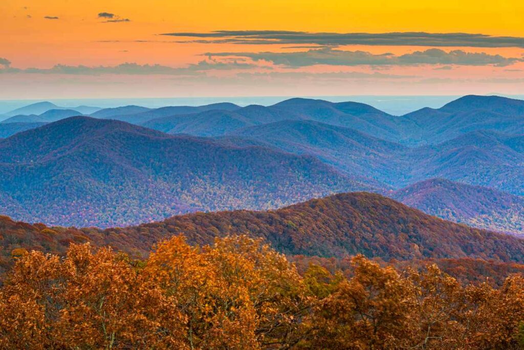The Blue Ridge Mountains, one of Georgia’s top destinations.